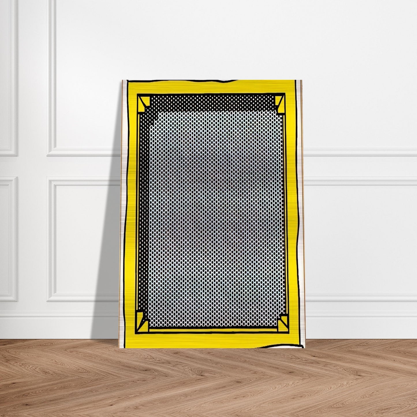STRETCHER FRAME - Roy Lichtenstein Brushed Aluminum Print - 70x100 cm / 28x40 inches | Roy Lichtenstein Aluminum Print | Roy Lichtenstein Prints