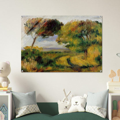 Breton Landscape Trees and Moor - Pierre-Auguste Renoir Acrylic Print - 70x100 cm / 28x40″ inches | Pierre-Auguste Renoir Wall Art | Pierre-Auguste Renoir Prints