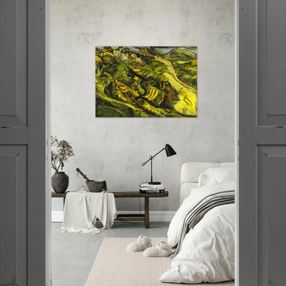 ROAD AT CAGNES - Chaim Soutine Brushed Aluminum Print - 70x100 cm / 28x40 inches | Chaim Soutine Aluminum Print | Chaim Soutine Prints