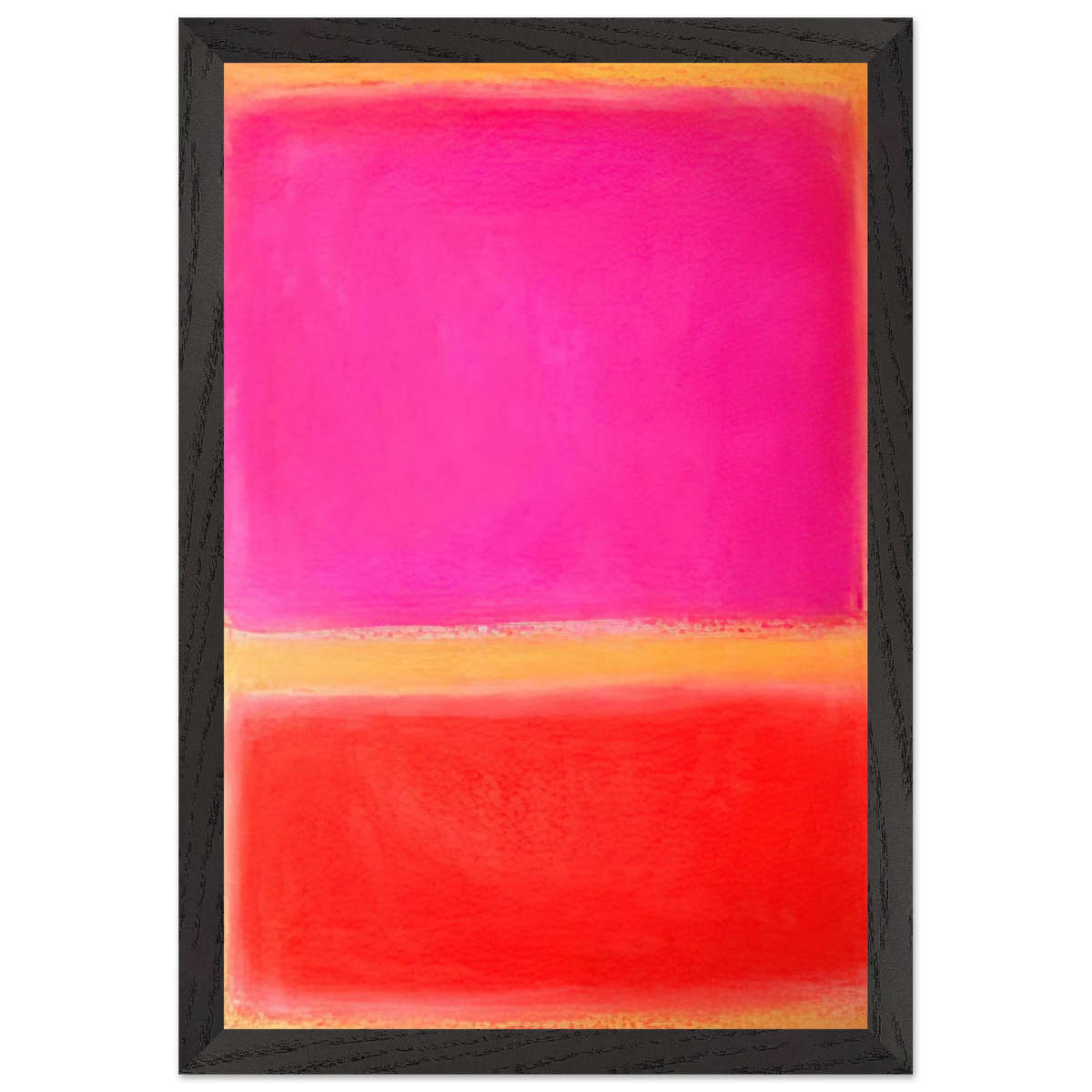 Mark Rothko - Untitled - Color Field Painting Wall Art - 30x40 cm / 12x16 inches - Premium Wooden Framed Poster With Fine Art Paper - Wood frame