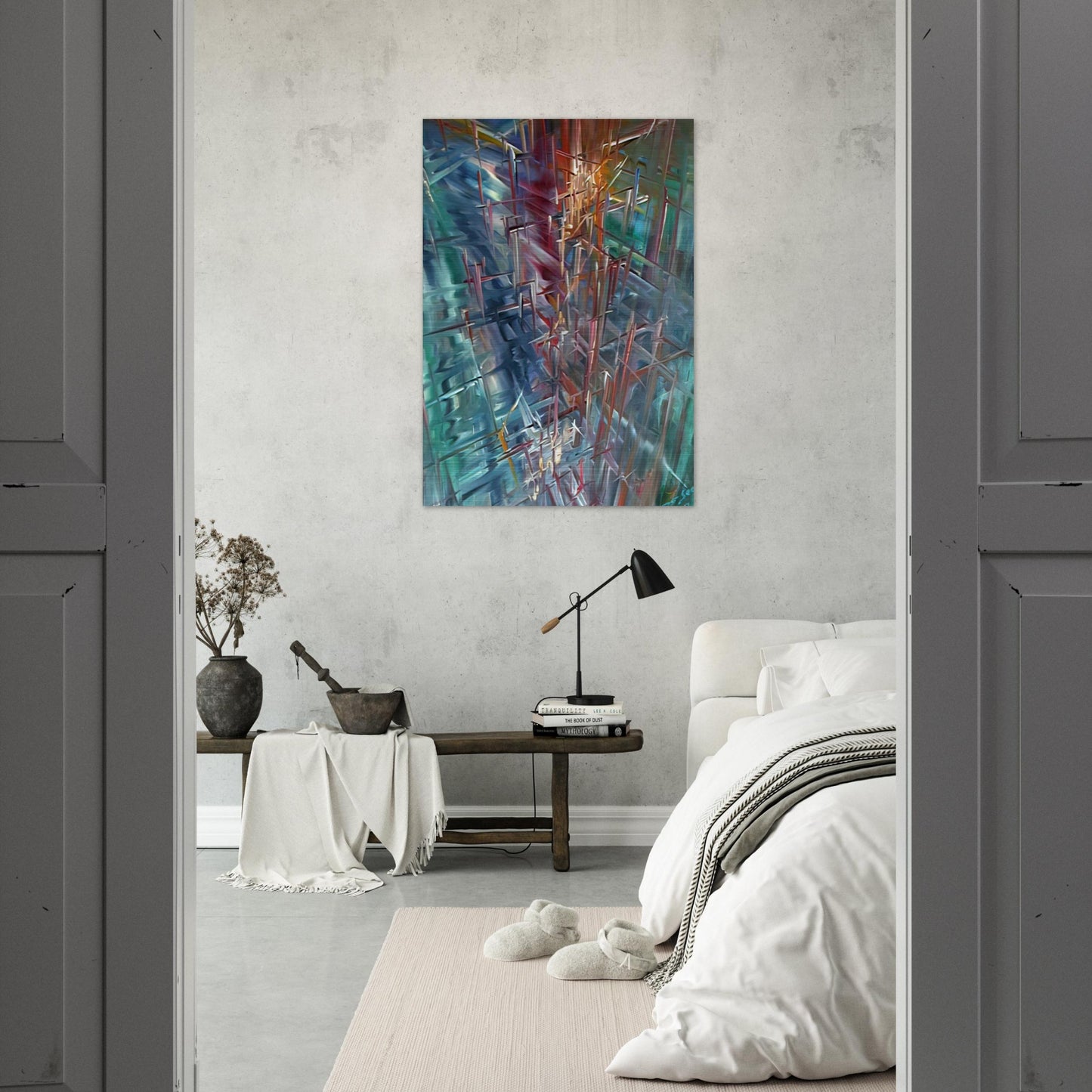 Calculating Space - Konrad Zuse Brushed Aluminum Print - 70x100 cm / 28x40 inches | Konrad Zuse Aluminum Print | Konrad Zuse Prints