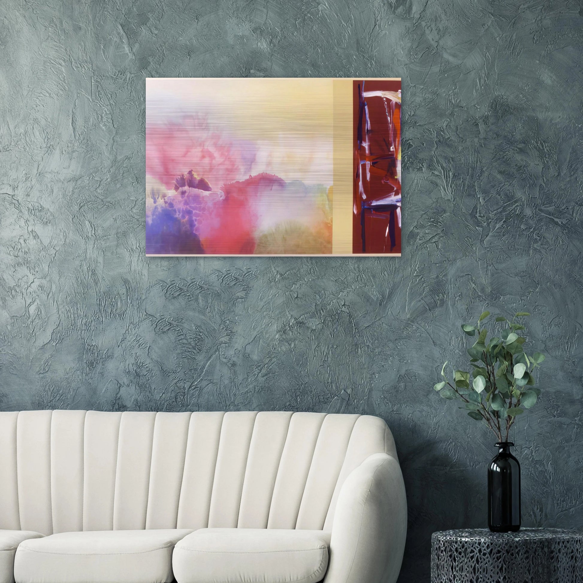 For Sara Teasdale - 1992 - Ronnie Landfield Brushed Aluminum Print - 70x100 cm / 28x40 inches | Ronnie Landfield Aluminum Print | Ronnie Landfield Prints