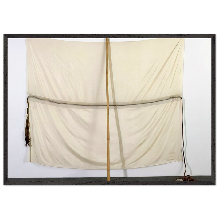 EMBARGO JAMMER 1976 - Robert Rauschenberg 70x100 cm / 28x40 inches Framed Art Print – Black Wooden Frame