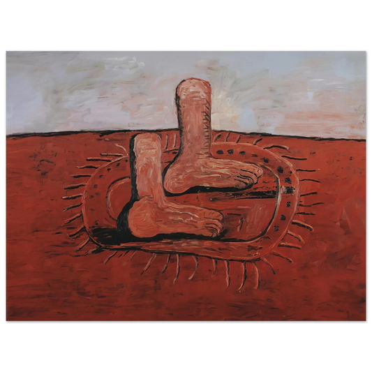Philip Guston - TWO FAT FEET  75x100 cm / 30x40inches Fine Art Poster