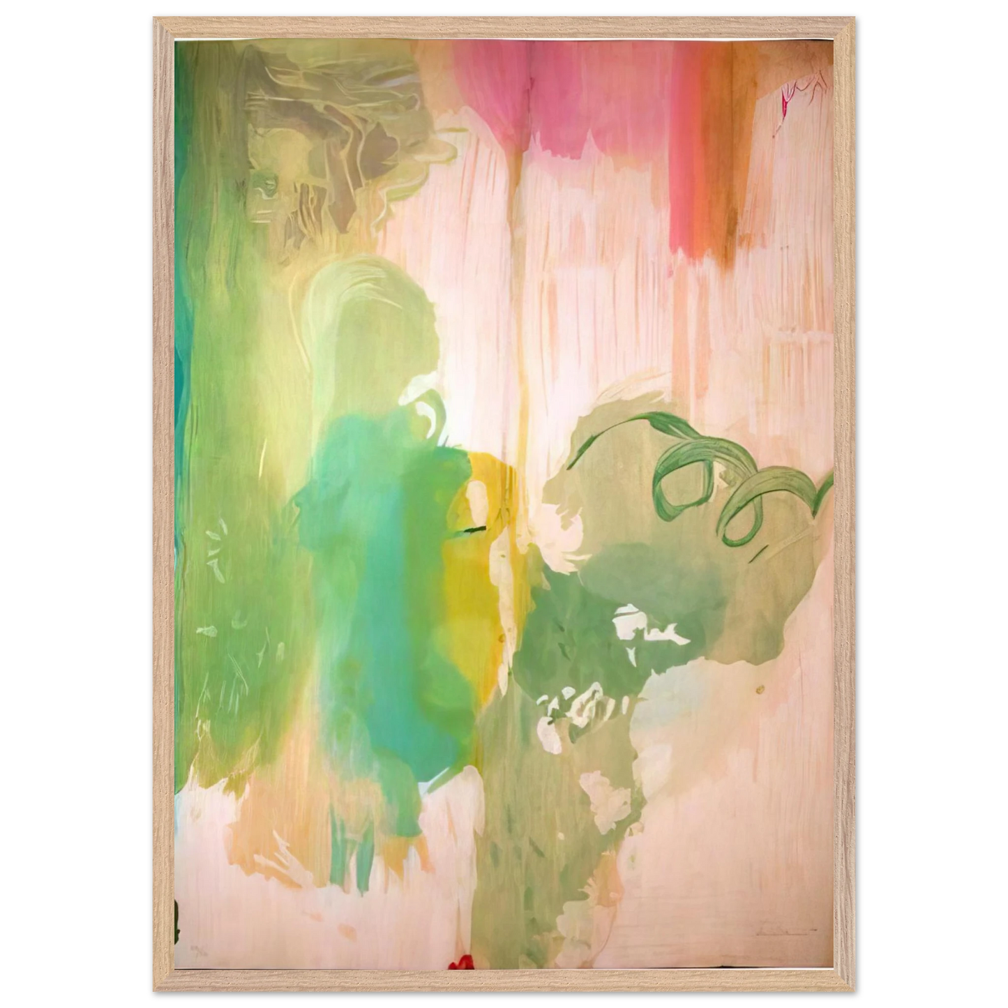 Helen Frankenthaler - Snow Pines - 2004 Wall art - 50x70 cm / 20x28 inches - Premium Wooden Framed Poster With Fine Art Paper-canvas - Black frame