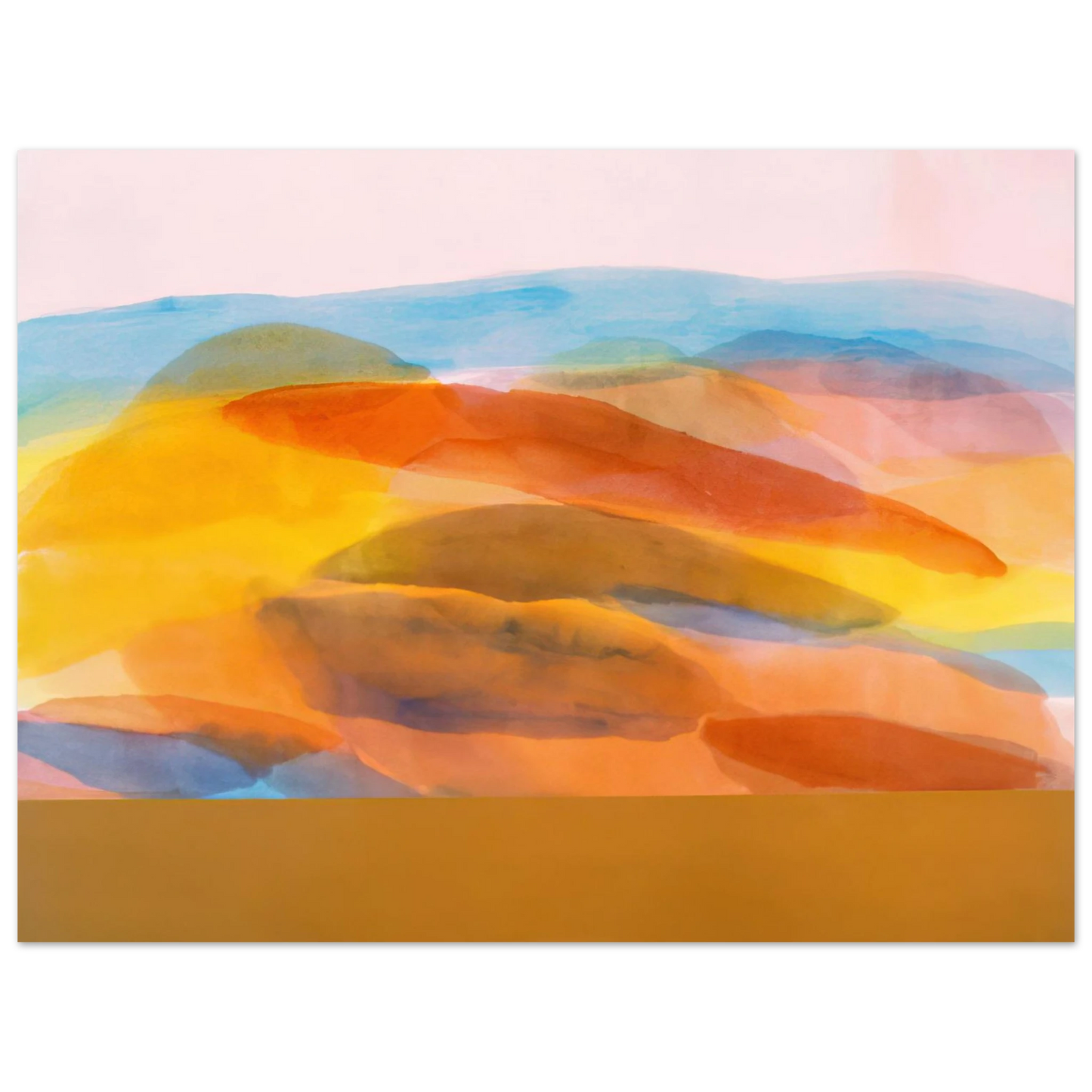 Ronnie Landfield - Golden Harvest - 1981  75x100 cm / 30x40inches Fine Art Poster