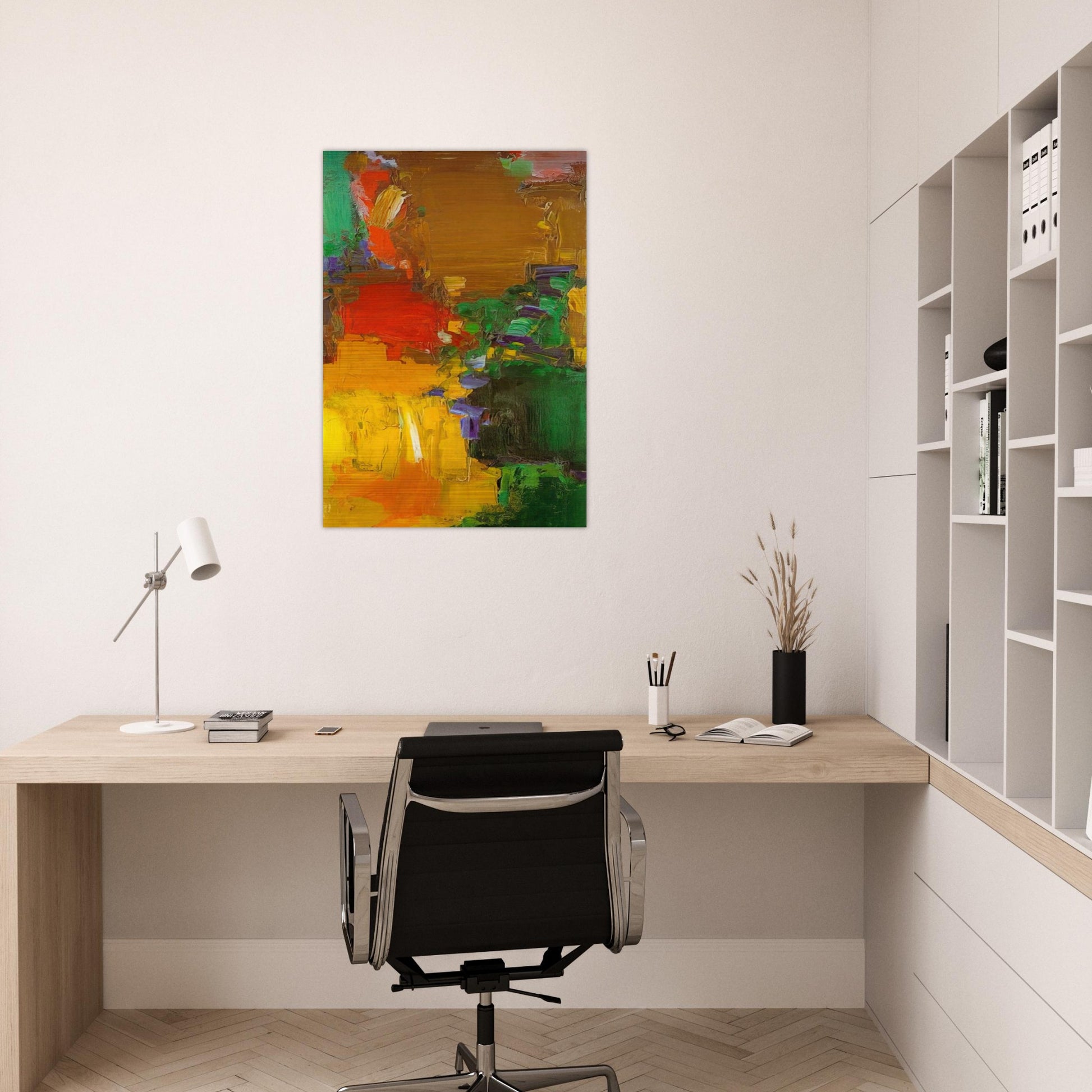 Rhapsody - Hans Hofmann Brushed Aluminum Print - 70x100 cm / 28x40 inches | Hans Hofmann Aluminum Print | Hans Hofmann Prints