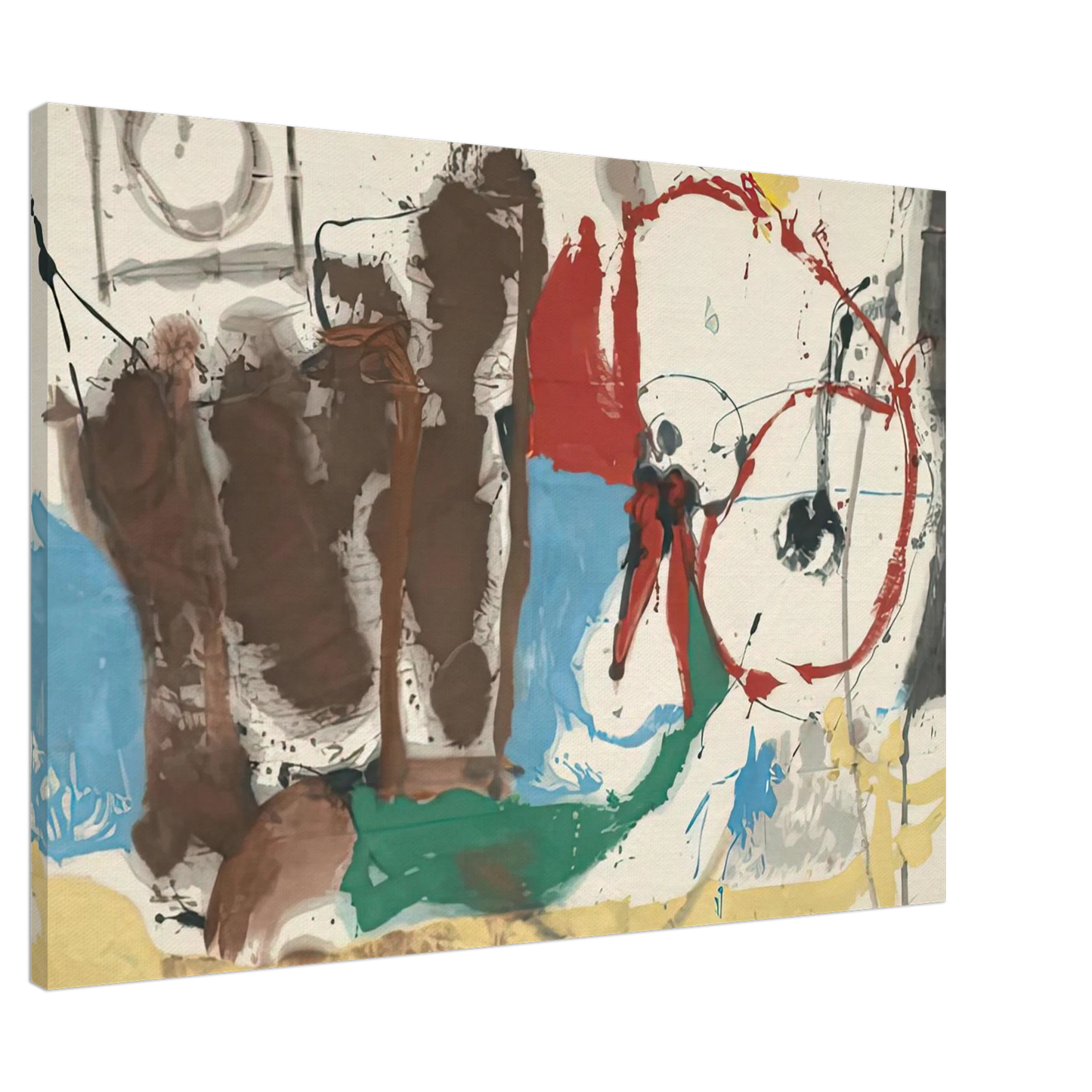 Helen Frankenthaler - Mother Goose Melody, 1959- Wall Art - 60x80 cm / 24x32 inches - Premium Wooden Framed Poster With Fine Art Paper-canvas - Black frame