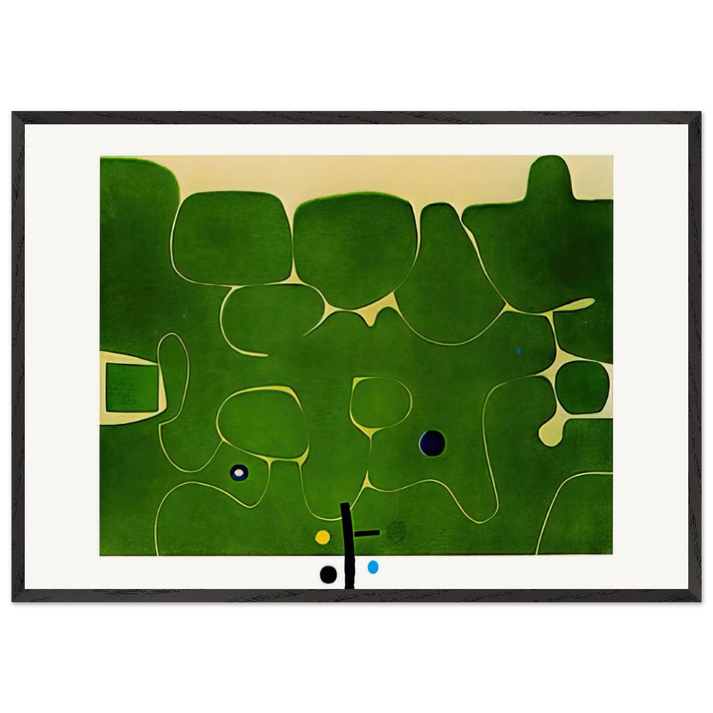 Il Labirinto della Psiche - 1986 - Victor Pasmore 70x100 cm / 28x40 inches Framed Art Print – Black Wooden Frame