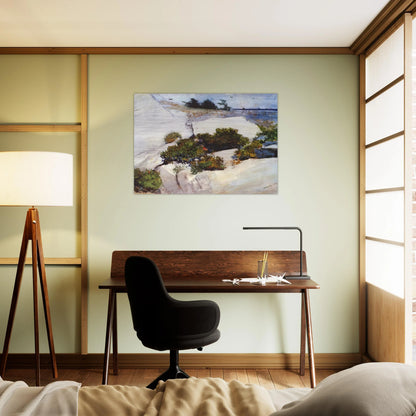 MAINE CLIFFS - Winslow Homer Brushed Aluminum Print - 70x100 cm / 28x40 inches | Winslow Homer Aluminum Print | Winslow Homer Prints