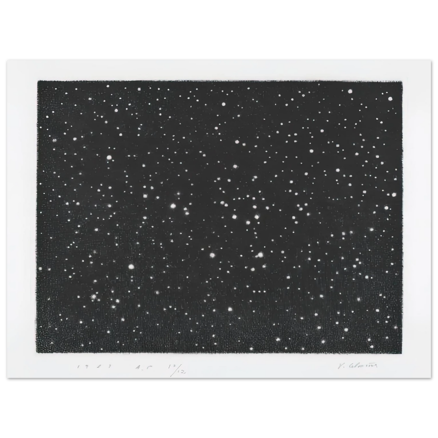 Vija Celmins - MOUNT HOLYOKE 1987  75x100 cm / 30x40inches Fine Art Poster