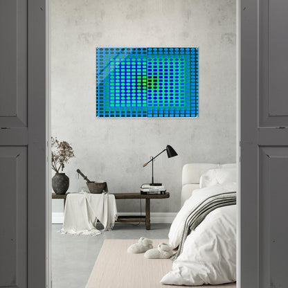 Zoeld V - 1967 - Victor Vasarely Acrylic Print - 70x100 cm / 28x40″ inches
