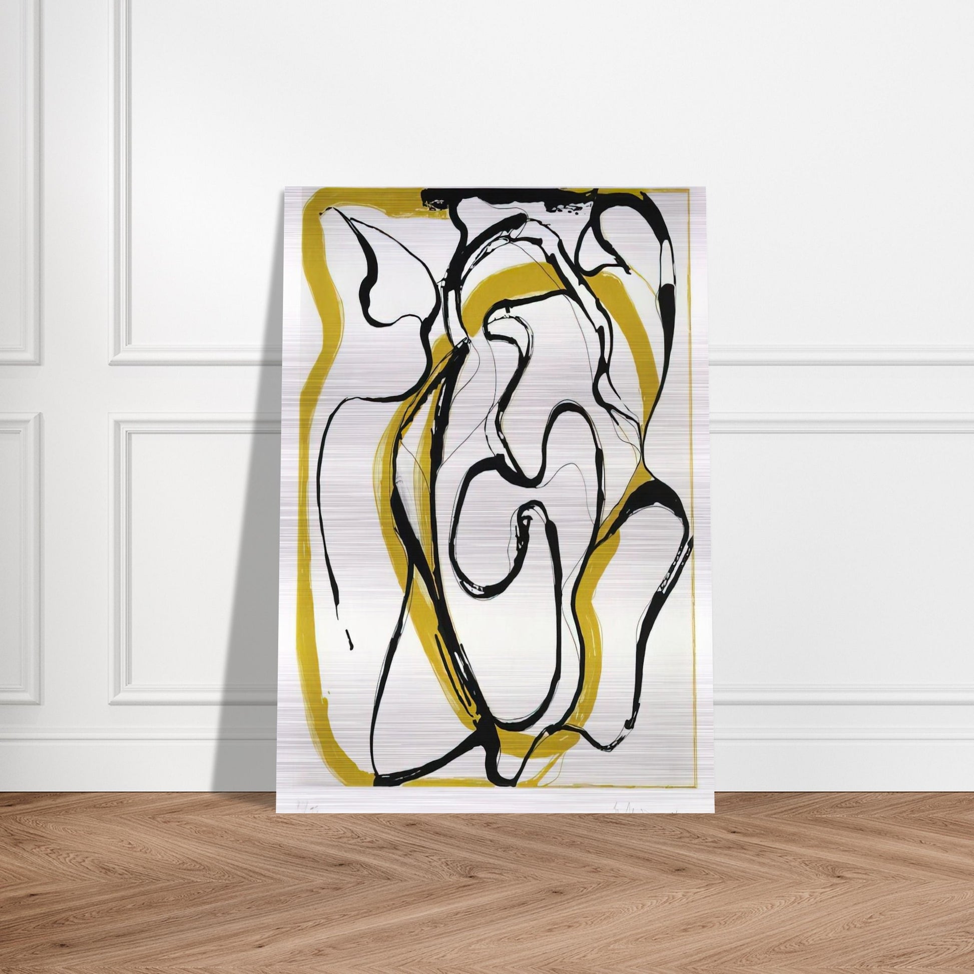 Untitled - 1996 - Brice Marden Brushed Aluminum Print - 70x100 cm / 28x40 inches | Brice Marden Aluminum Print | Brice Marden Prints