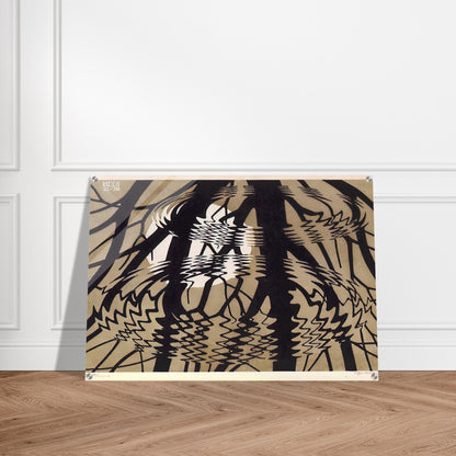 RIPPLED SURFACE COLOUR - MC Escher Acrylic Print - 70x100 cm / 28x40″ inches | Maurits Cornelis Escher Prints