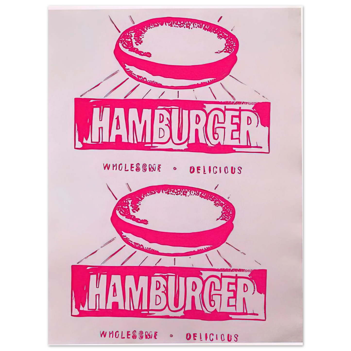 Andy Warhol - Double Hamburger Fine Art Poster