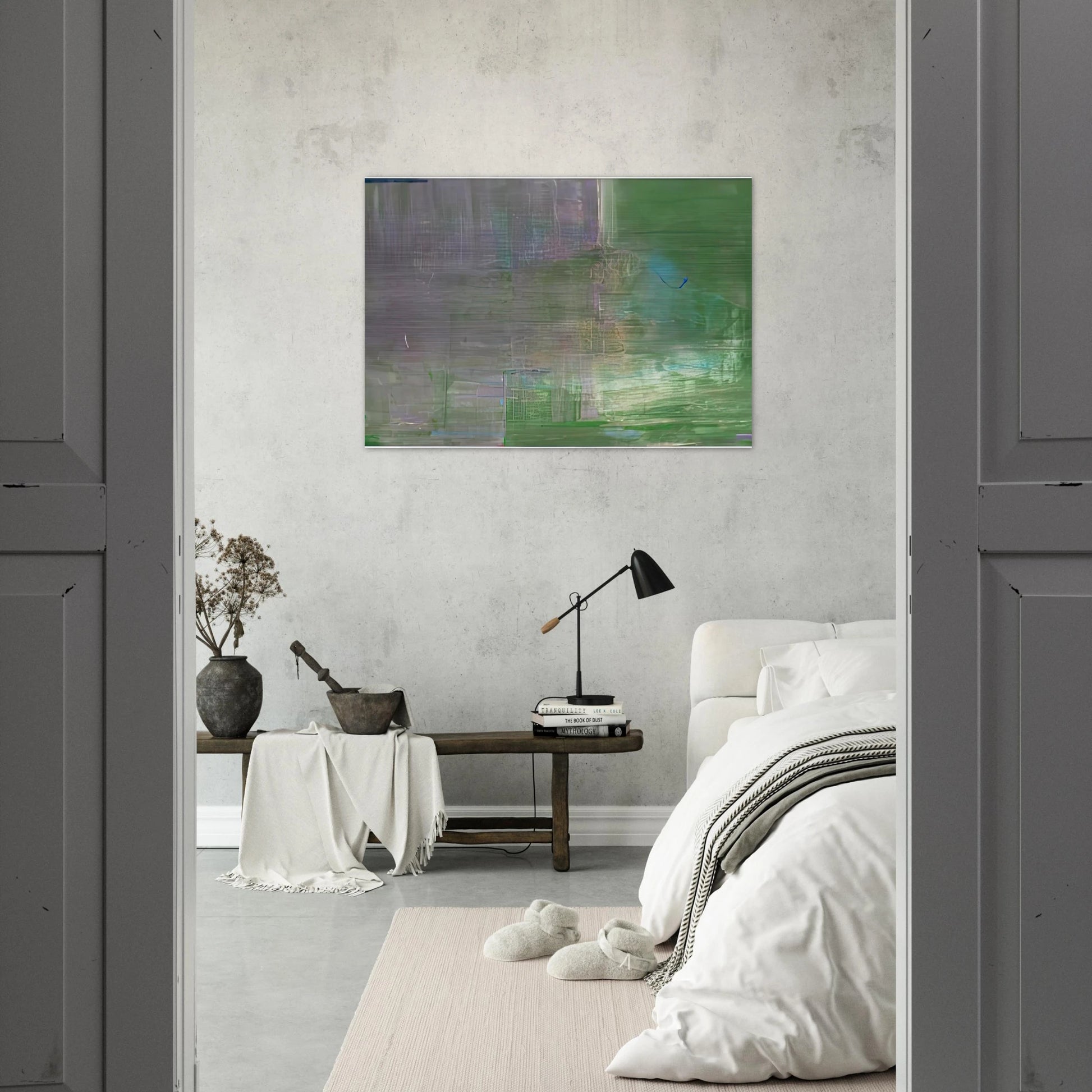 Claude's Message, 1976- - Helen Frankenthaler Brushed Aluminum Print - 70x100 cm / 28x40 inches | Helen Frankenthaler Aluminum Print | Helen Frankenthaler Prints