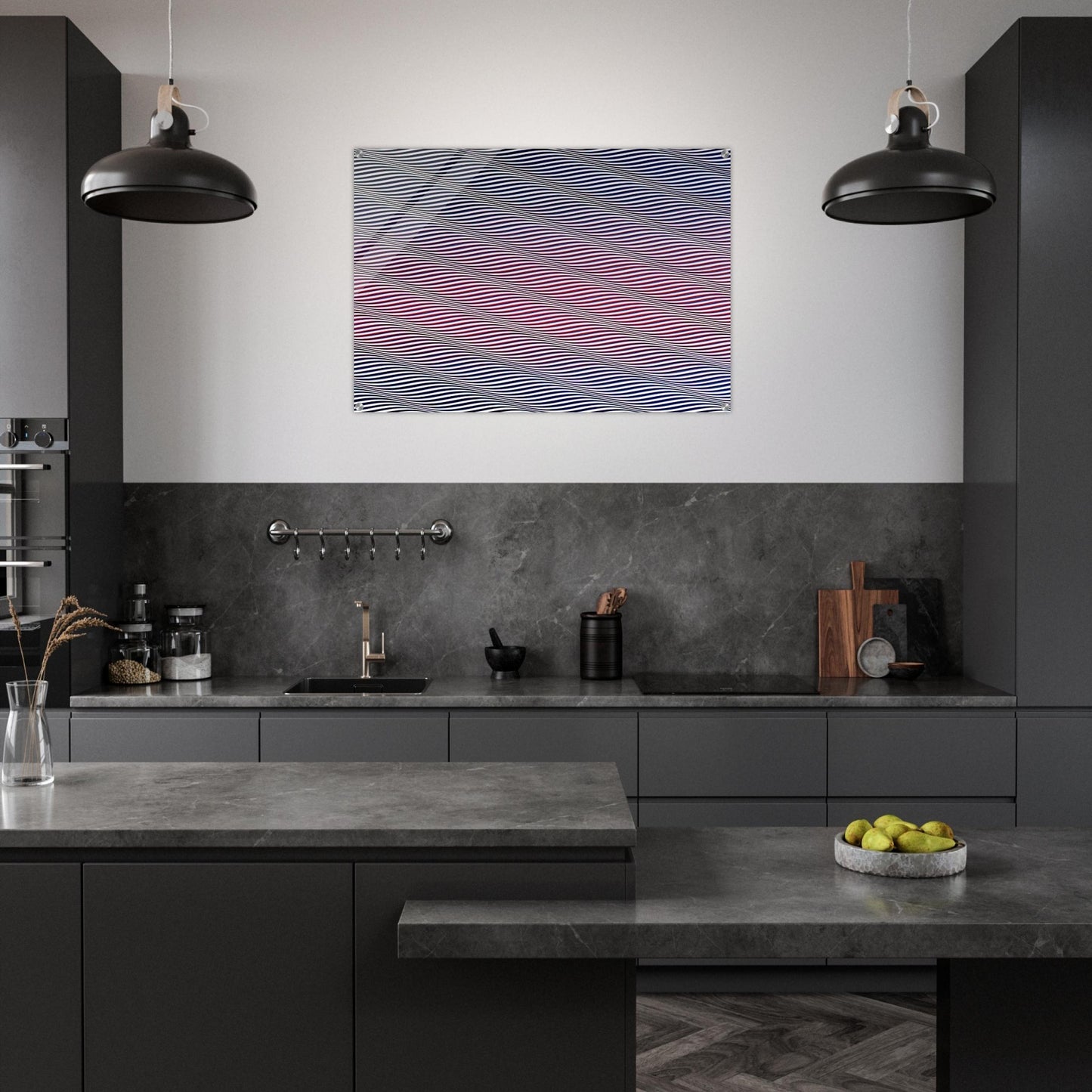 CATARACT 3 1967 - Bridget Riley Acrylic Print - 70x100 cm / 28x40″ inches