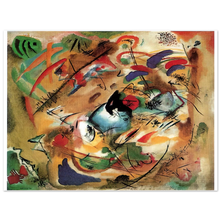 Wassily Kandinsky - IMPROVISATION DREAMY 1913  75x100 cm / 30x40inches Fine Art Poster
