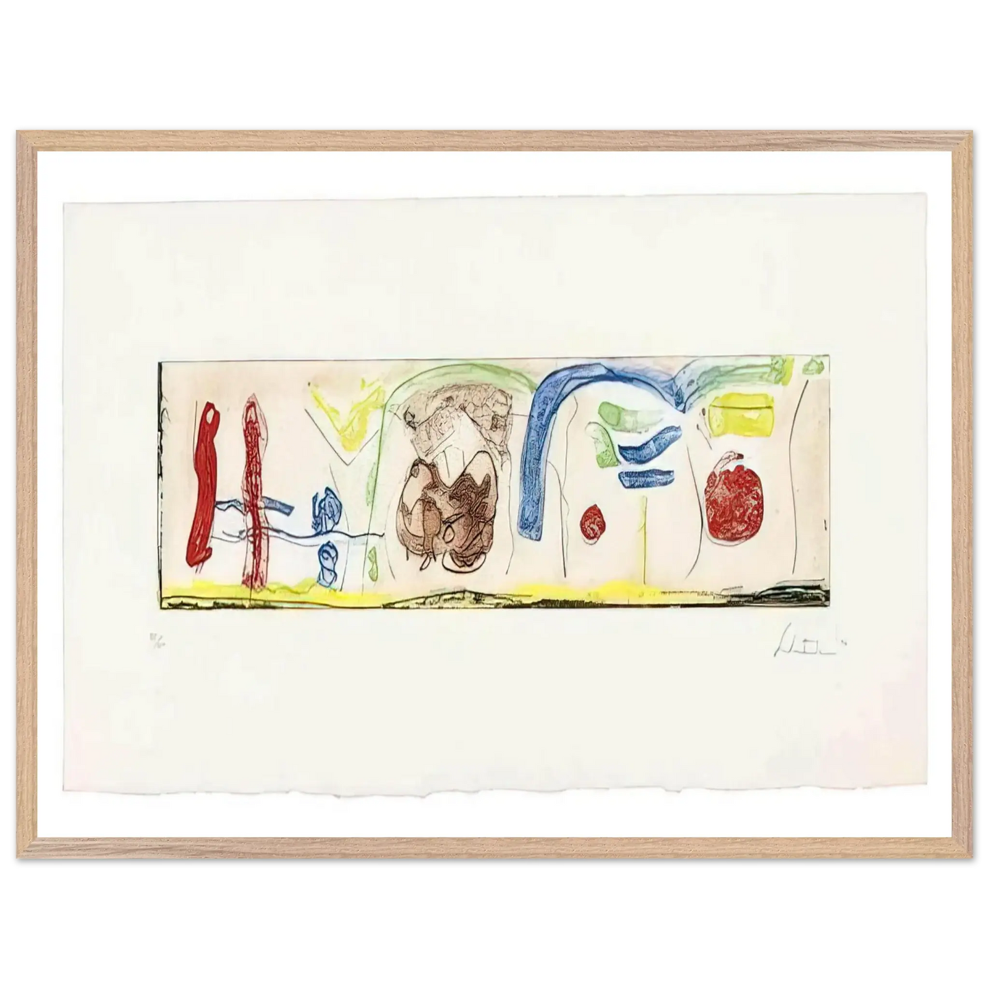 Helen Frankenthaler - Bridges - 1996 Wall art - 60x80 cm / 24x32 Inches - Fine Art Poster - -