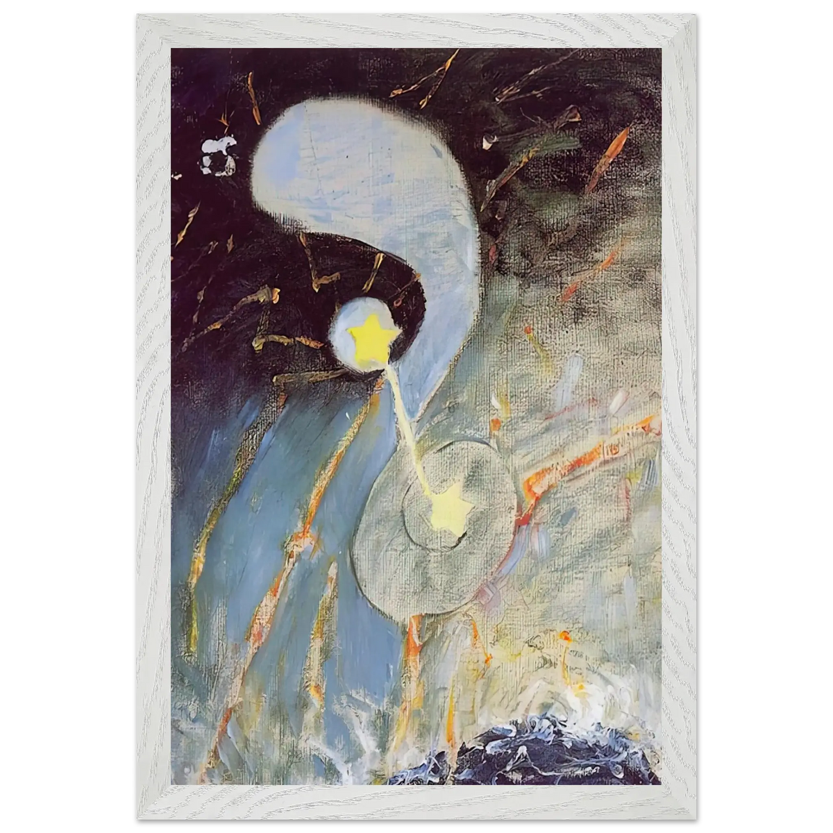 Hilma af Klint - CHAOS NR 2 1906 Wall art - A3 (29.7 x 42  cm) - Premium Wooden Framed Poster With Fine Art Paper - Black frame