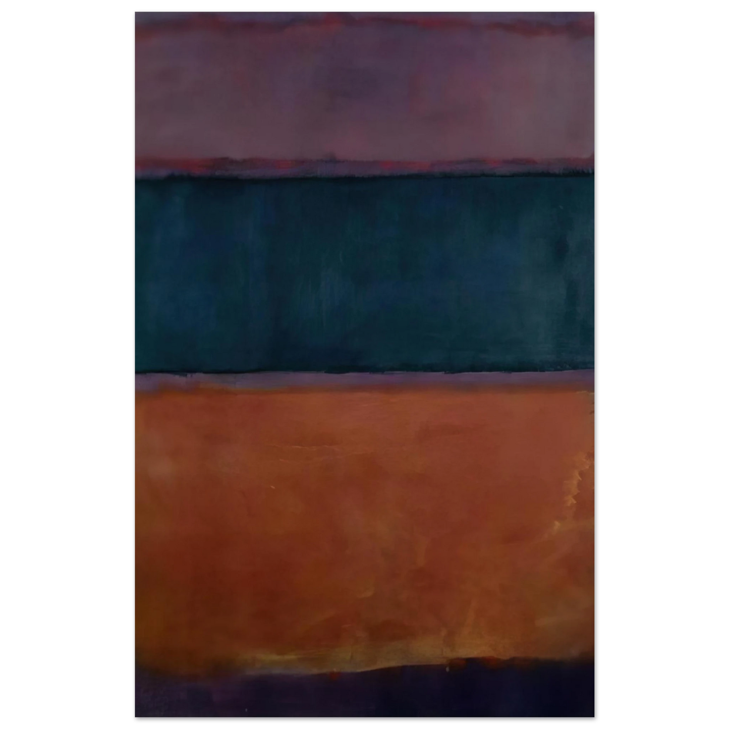 Helen Frankenthaler - Untitled - 1963 Wall art - 15x20 cm / 6x8 inches - Premium Wooden Framed Poster With Fine Art Paper-canvas - Wood frame