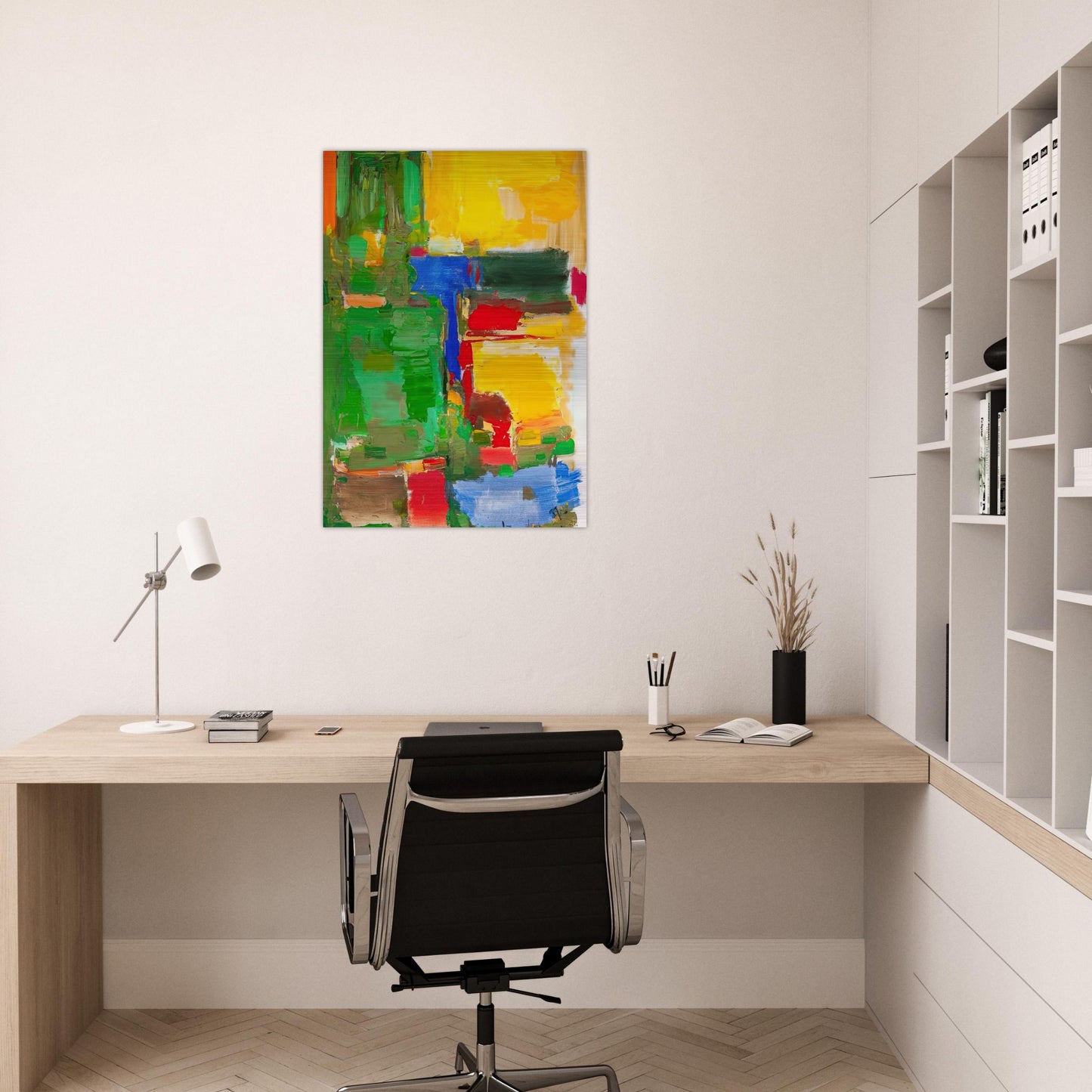 Dew and Dusk - Hans Hofmann Brushed Aluminum Print - 70x100 cm / 28x40 inches | Hans Hofmann Aluminum Print | Hans Hofmann Prints