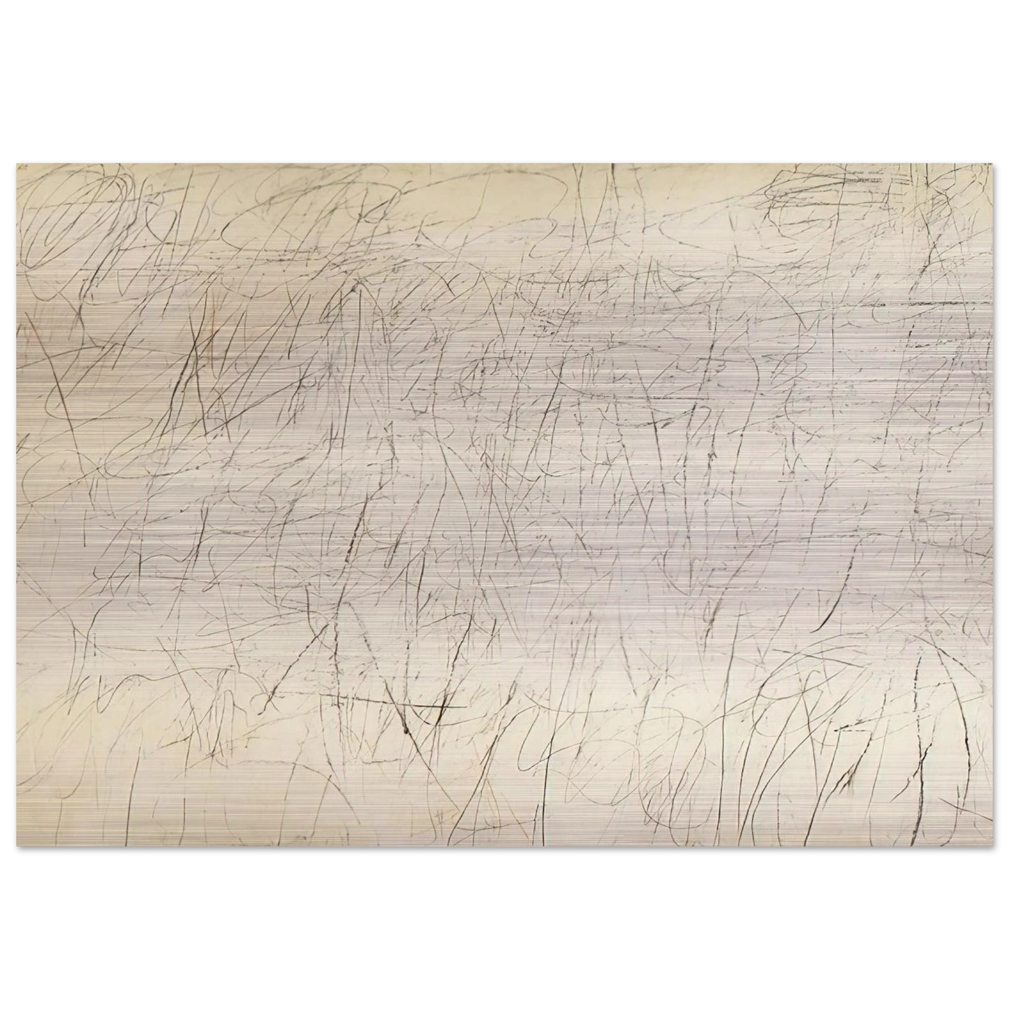 The Geeks - Cy Twombly Brushed Aluminum Print - 70x100 cm / 28x40 inches | Cy Twombly Aluminum Print | Cy Twombly Prints