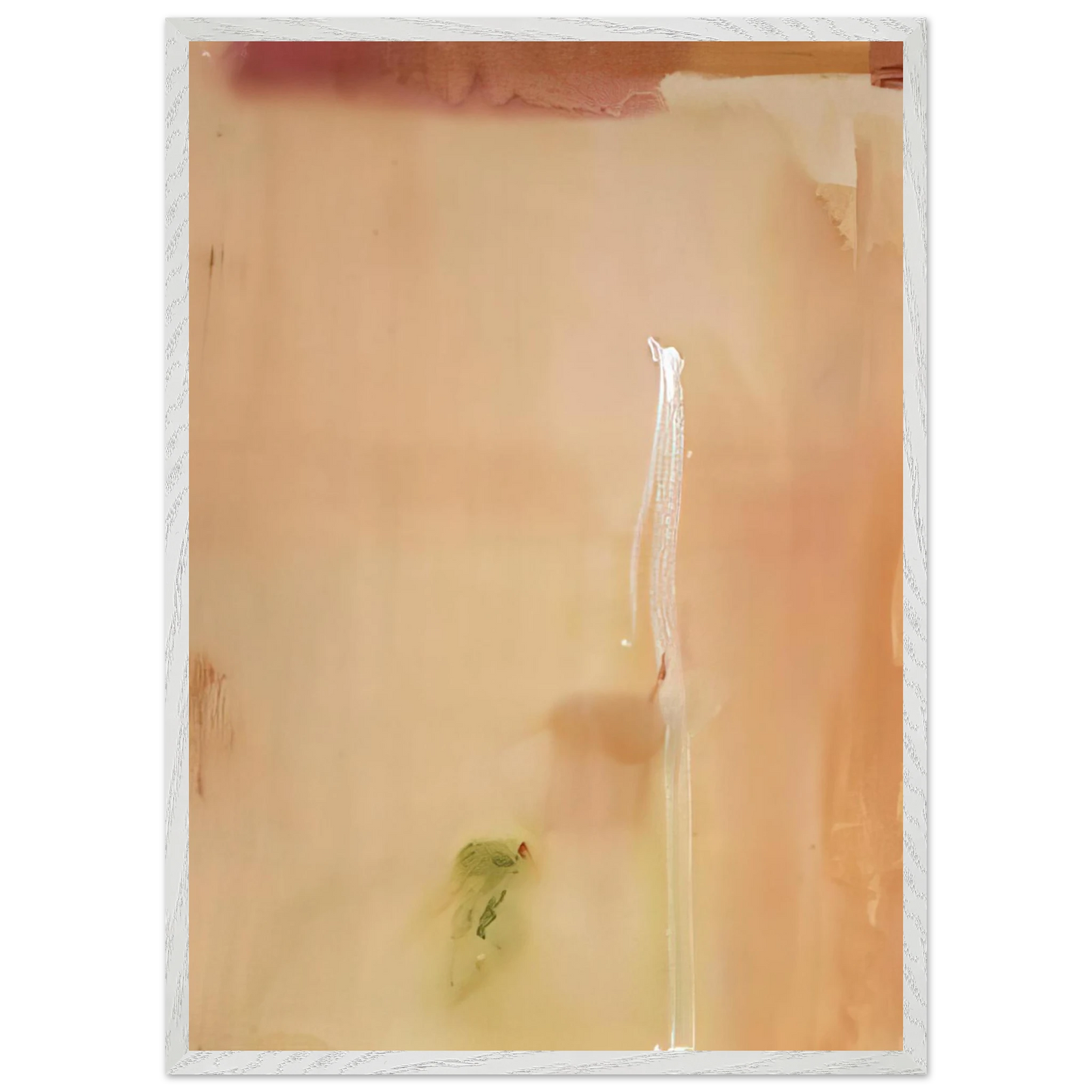 Helen Frankenthaler - Dawn Stroke - 1977 Wall art - 30x45 cm / 12x18 inches - Premium Wooden Framed Poster With Fine Art Paper-canvas - White frame