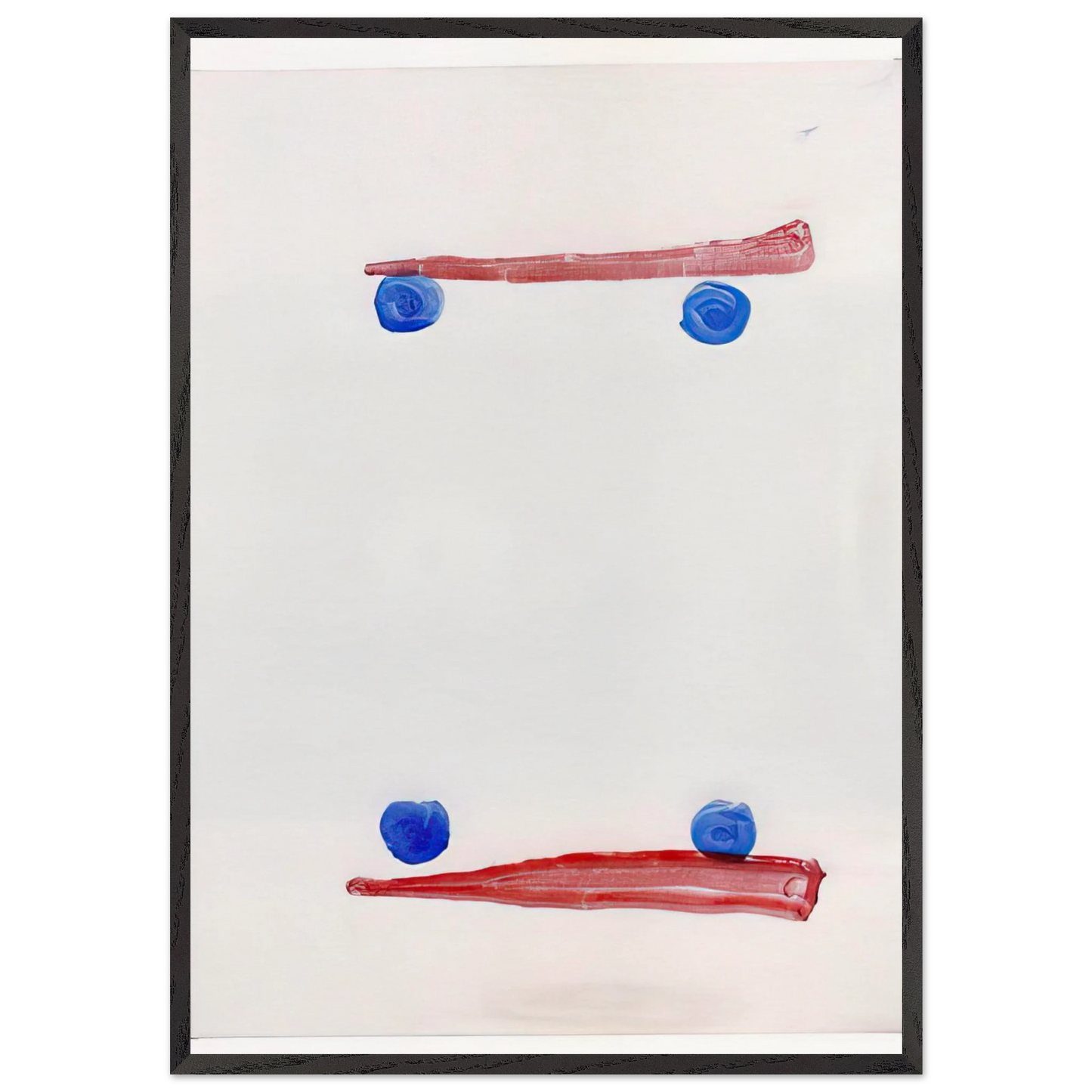 Opponents - 2007 N2 - Raoul De Keyser 70x100 cm / 28x40 inches Framed Art Print – Black Wooden Frame