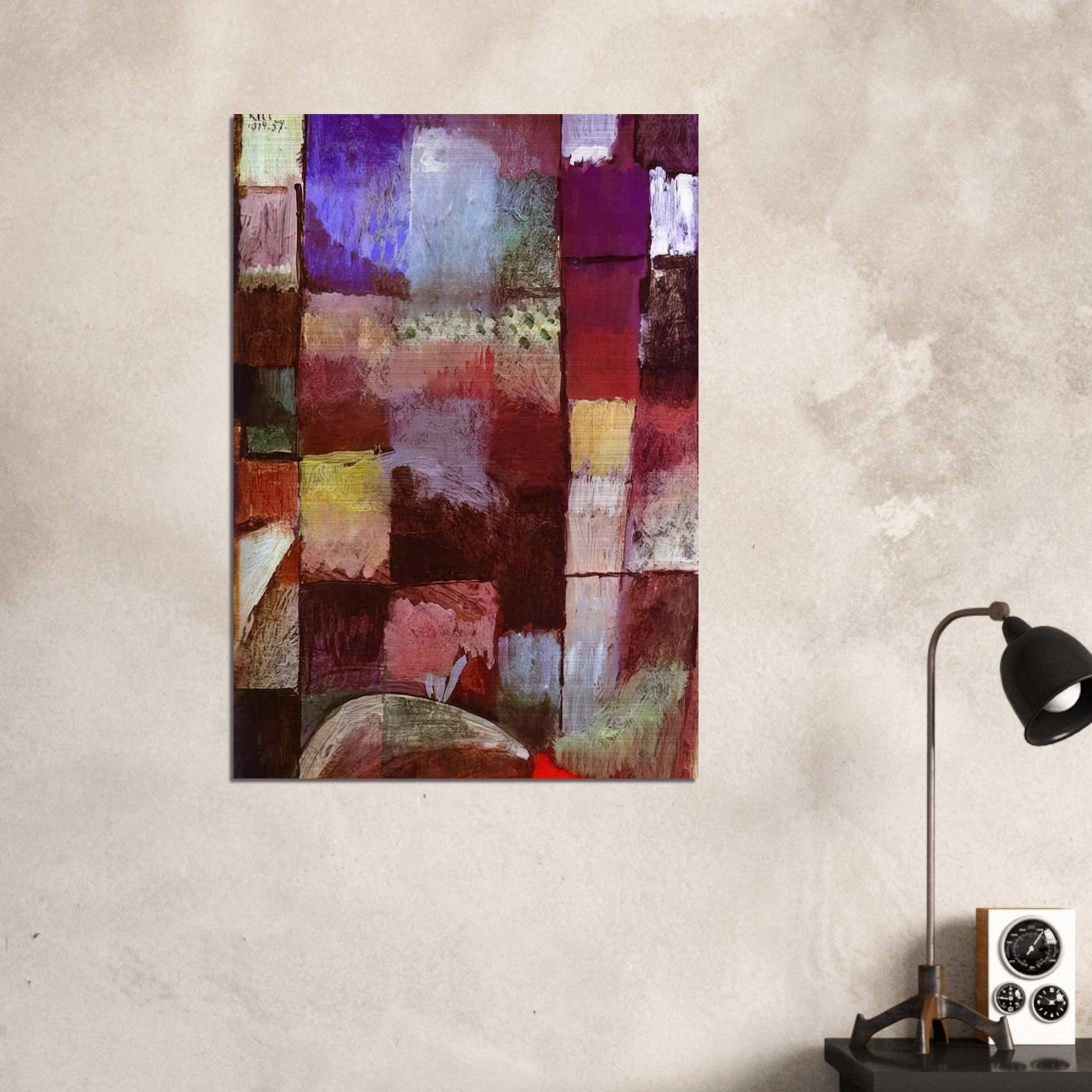 HAMAMET 1914 - Paul Klee Brushed Aluminum Print - 70x100 cm / 28x40 inches | Paul Klee Aluminum Print | Paul Klee Prints