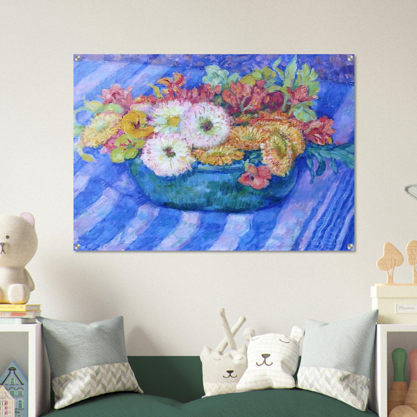 YELLOW BOUQUET 1917 - Theo van Rysselberghe Acrylic Print - 70x100 cm / 28x40″ inches
