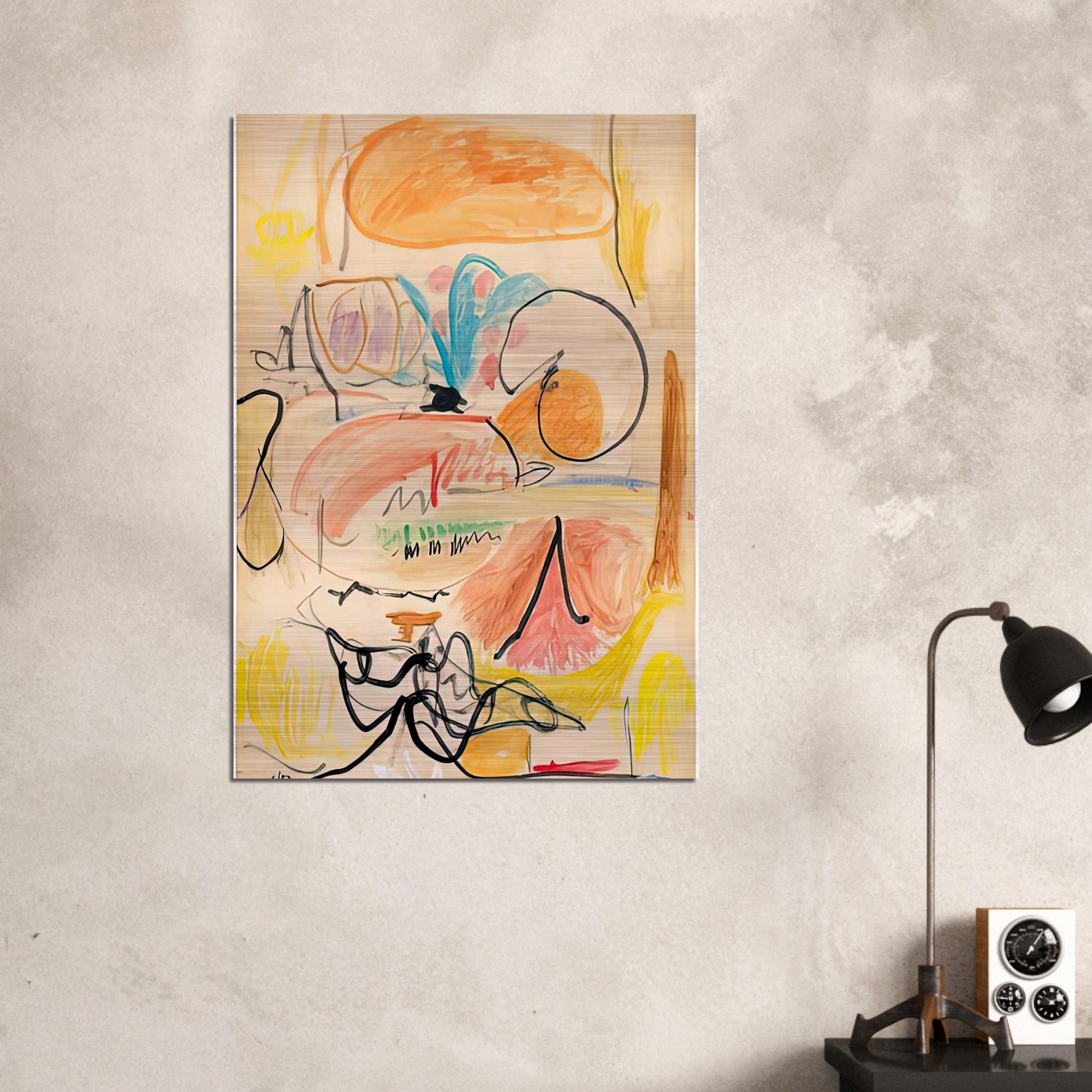 Window Shade No. 1, 1952- - Helen Frankenthaler Brushed Aluminum Print - 70x100 cm / 28x40 inches | Helen Frankenthaler Aluminum Print | Helen Frankenthaler Prints