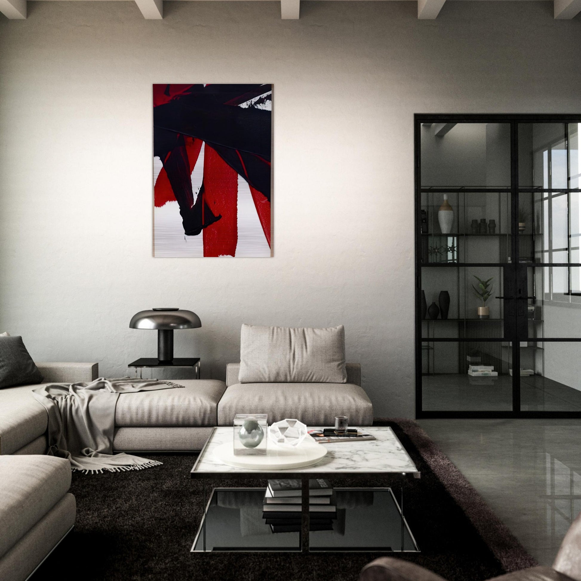 UNTITLED 2007 1 - Luis Feito Brushed Aluminum Print - 70x100 cm / 28x40 inches | Luis Feito Aluminum Print | Luis Feito Prints