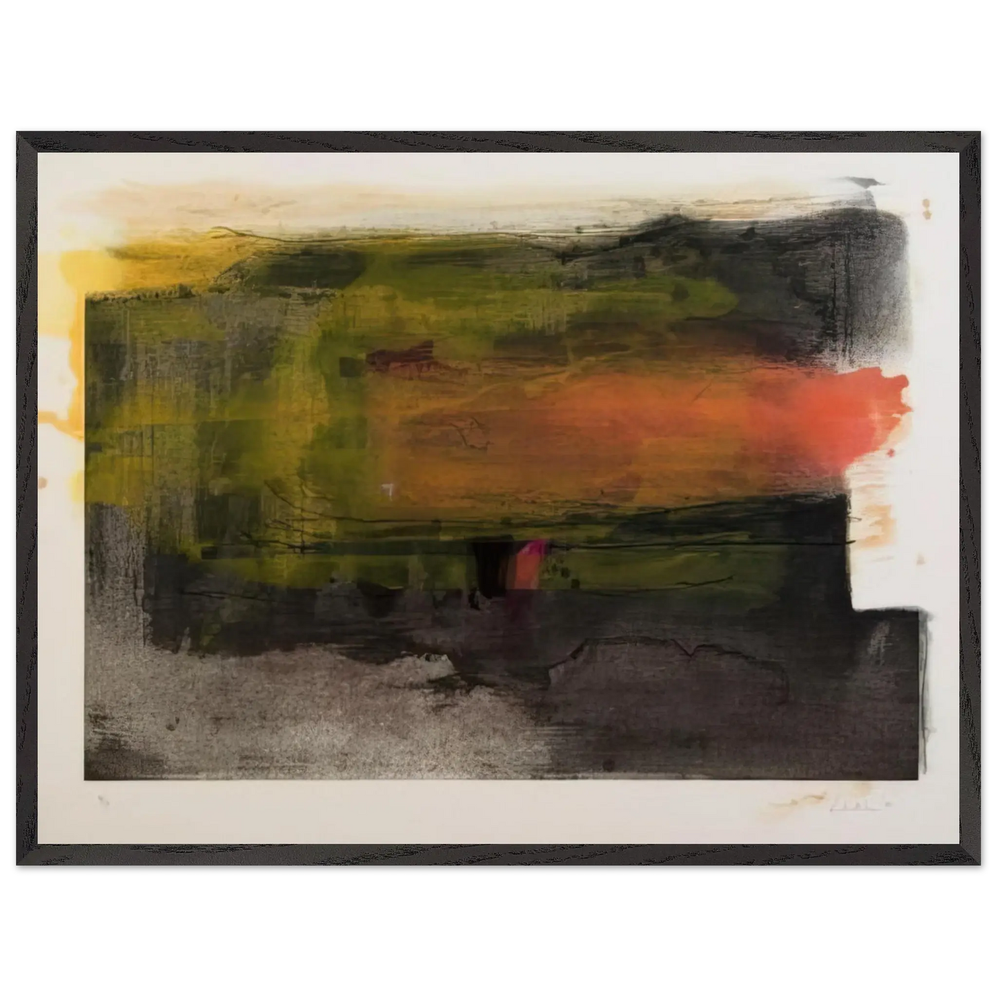 Helen Frankenthaler - Deep Sun - 1983 Wall art - 27x35 cm / 11x14 Inches - Fine Art Poster - -