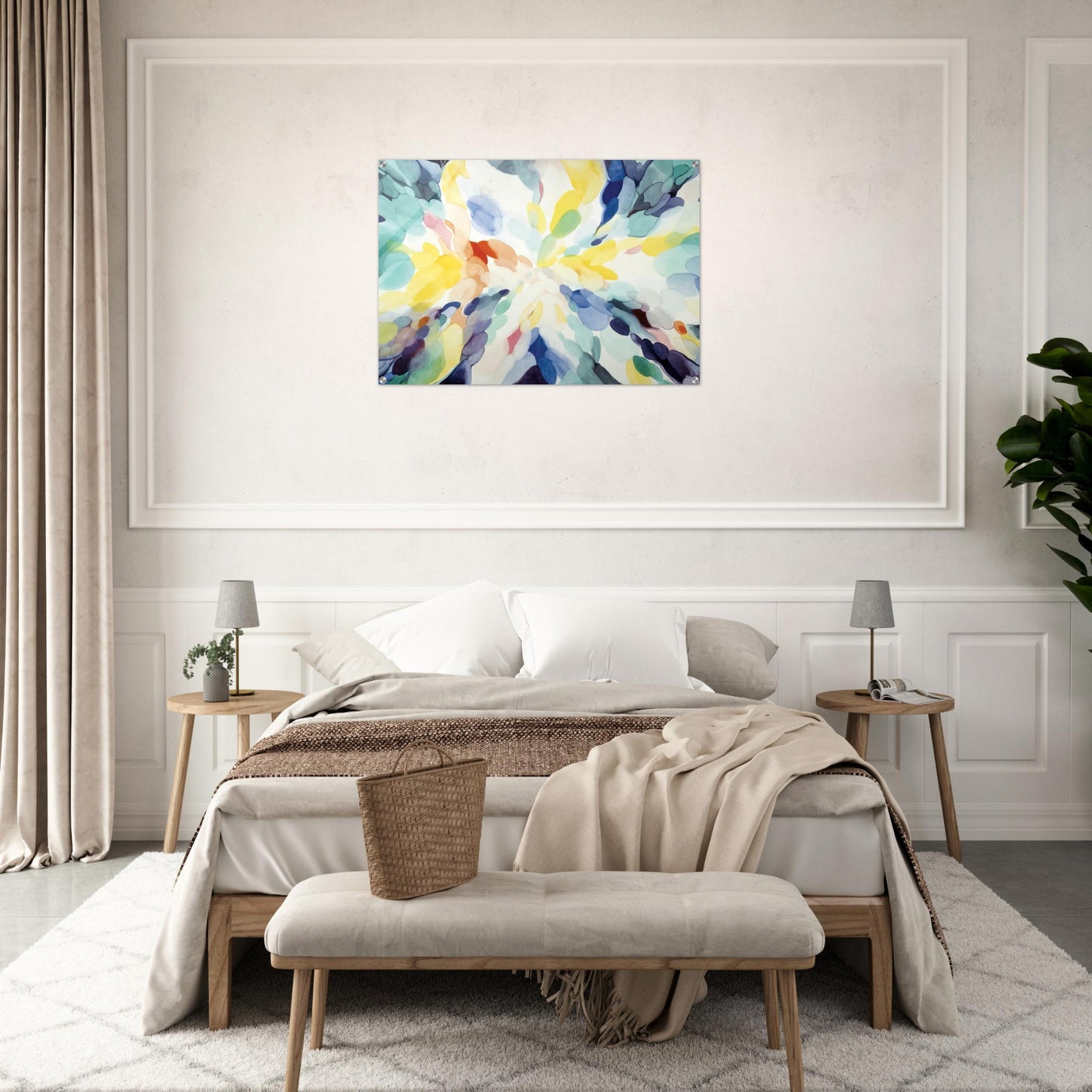 Wheel of Day - Alice Baber Acrylic Print - 70x100 cm / 28x40″ inches