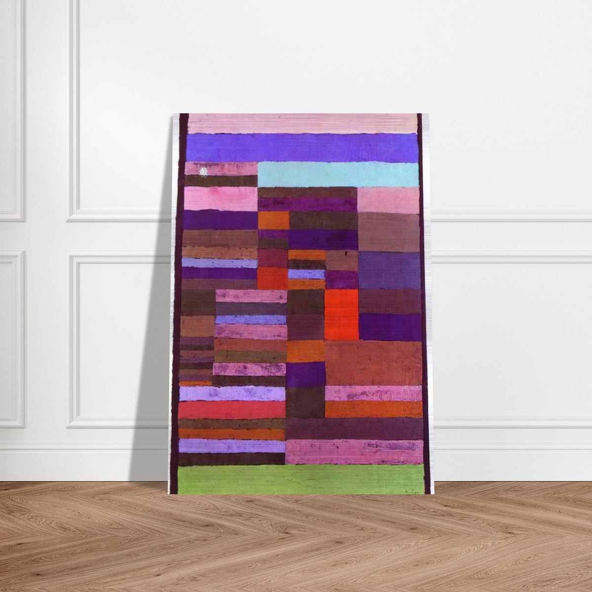 INDIVIDUALIZED ALTIMETRY OF STRIPES 1930 - Paul Klee Brushed Aluminum Print - 70x100 cm / 28x40 inches | Paul Klee Aluminum Print | Paul Klee Prints
