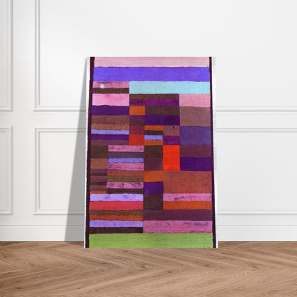 INDIVIDUALIZED ALTIMETRY OF STRIPES 1930 - Paul Klee Brushed Aluminum Print - 70x100 cm / 28x40 inches | Paul Klee Aluminum Print | Paul Klee Prints