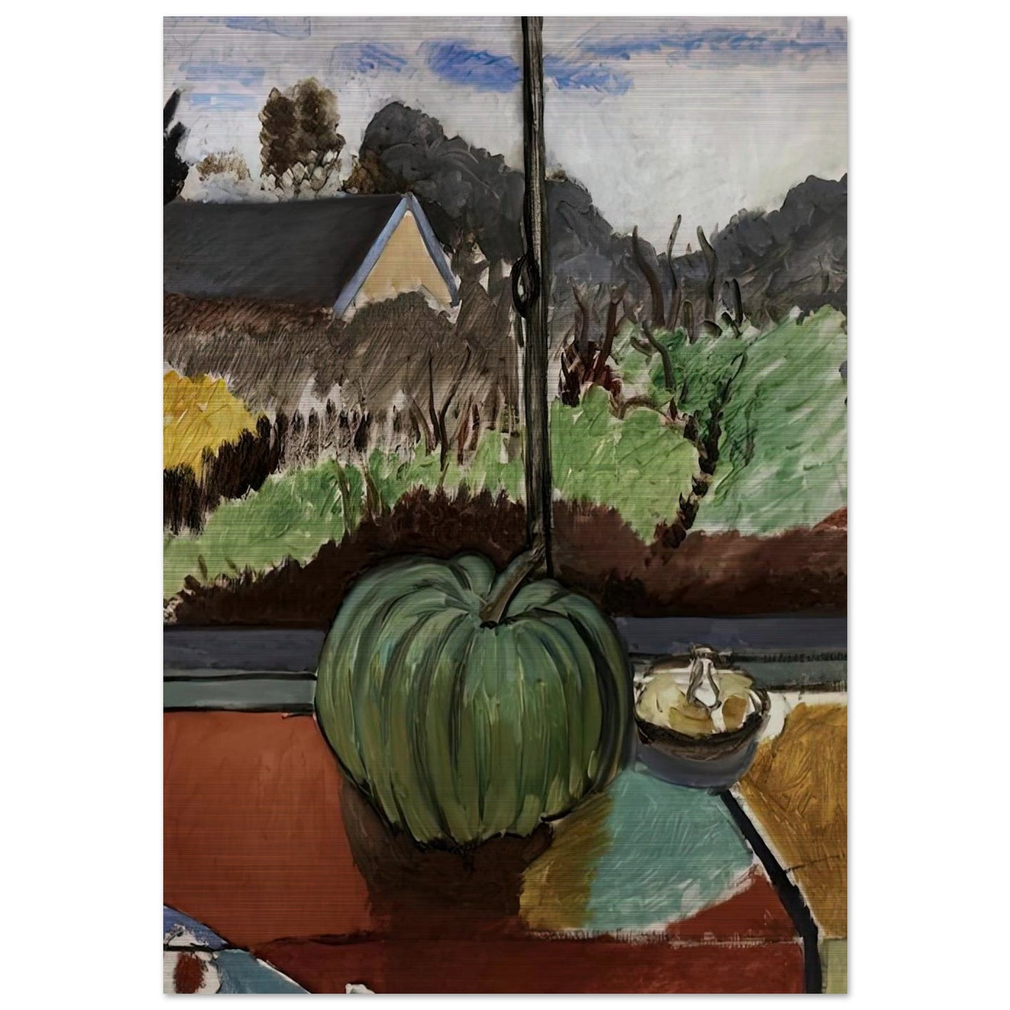 THE GREEN PUMPKIN 1916 - Henri Matisse Brushed Aluminum Print - 70x100 cm / 28x40 inches | Henri Matisse Aluminum Print | Henri Matisse Prints