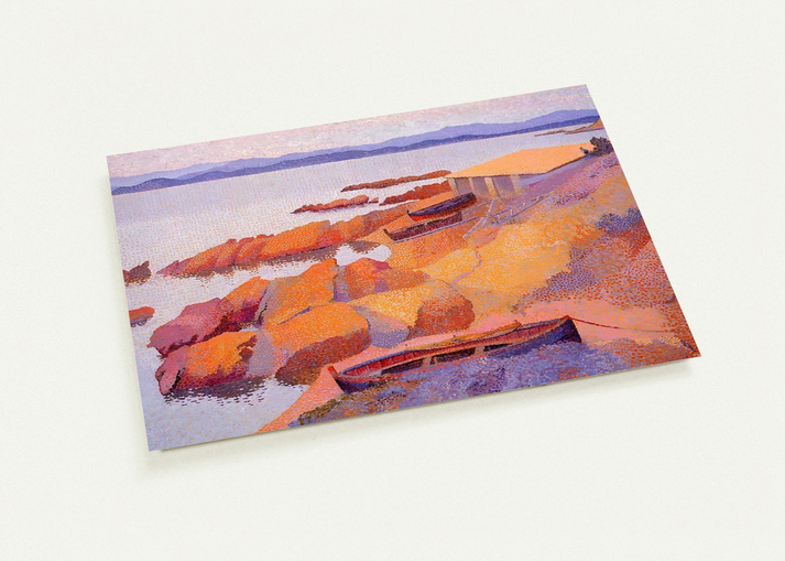 Coast Near Antibes By Henri-Edmond Cross Pack of 10 Post Cards | Henri-Edmond Cross Post Cards | A6 (10.5 x 14.8 cm) - 4.1 x 5.8 inches