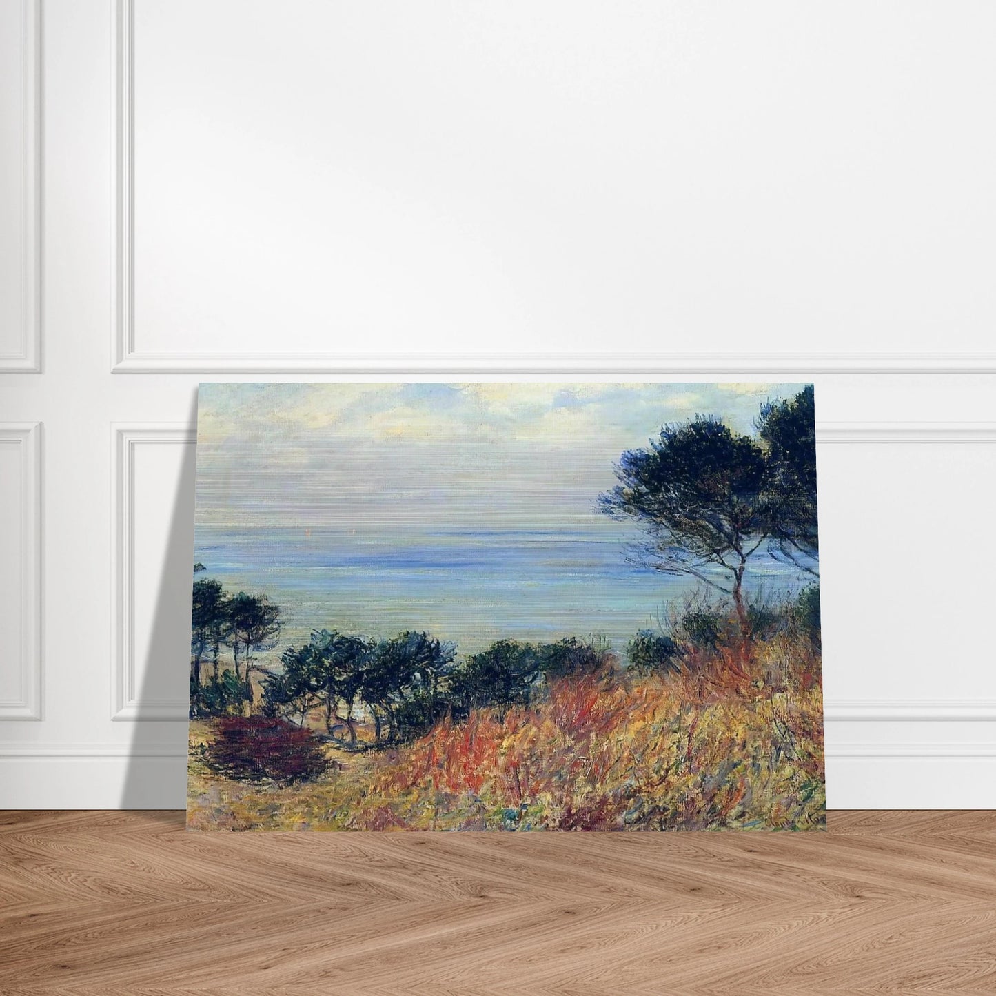 The Coast of Varengeville - claude monet Brushed Aluminum Print - 70x100 cm / 28x40 inches | claude monet Aluminum Print | claude monet Prints