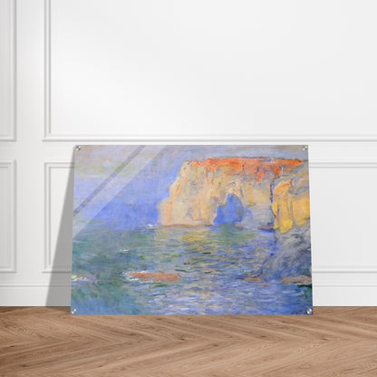 The Manneport, Reflections of Water - claude monet Acrylic Print - 70x100 cm / 28x40″ inches