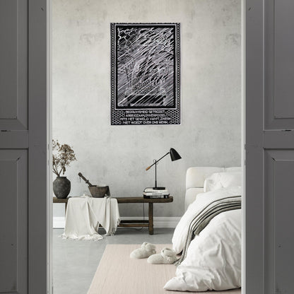 EMBLEMATA BEEHIVE - MC Escher Brushed Aluminum Print - 70x100 cm / 28x40 inches | MC Escher Aluminum Print | MC Escher Prints