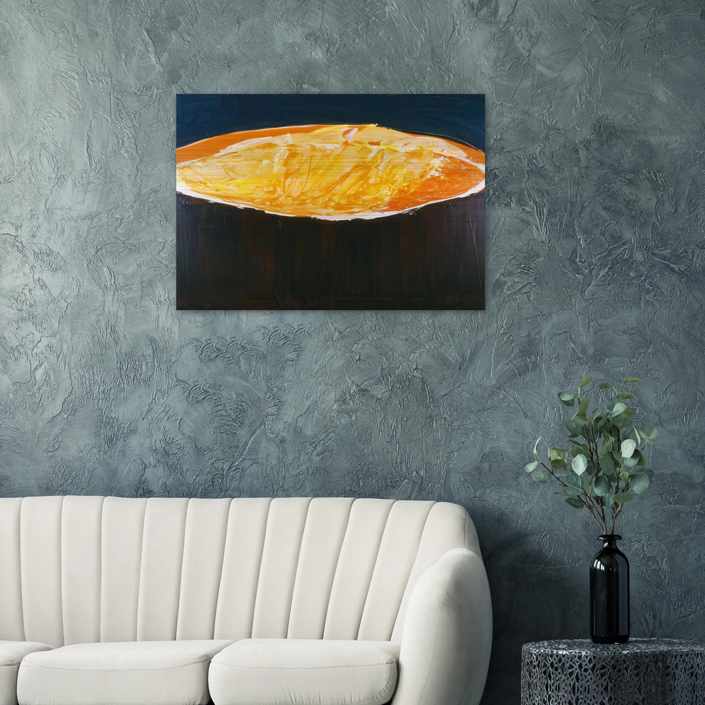 Volcano, The Heat - 1983 - Ronnie Landfield Brushed Aluminum Print - 70x100 cm / 28x40 inches | Ronnie Landfield Aluminum Print | Ronnie Landfield Prints