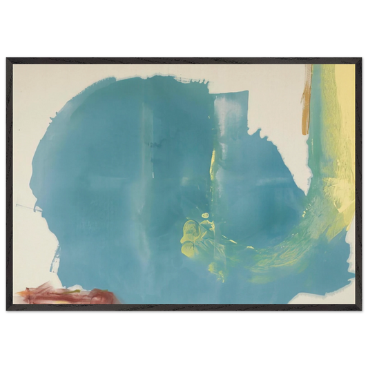 Where Necessary - 1977 - Helen Frankenthaler 70x100 cm / 28x40 inches Framed Art Print – Black Wooden Frame