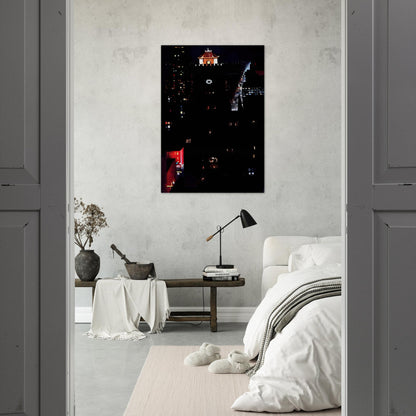 New York Night - Georgia O'Keeffe Brushed Aluminum Print - 70x100 cm / 28x40 inches | Georgia O'Keeffe Aluminum Print | Georgia O'Keeffe Prints