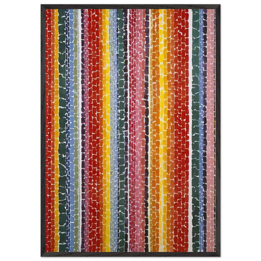 EARTH SERMON BEAUTY LOVE AND PEACE 1971 - Alma Woodsey Thomas 70x100 cm / 28x40 inches Framed Art Print – Black Wooden Frame