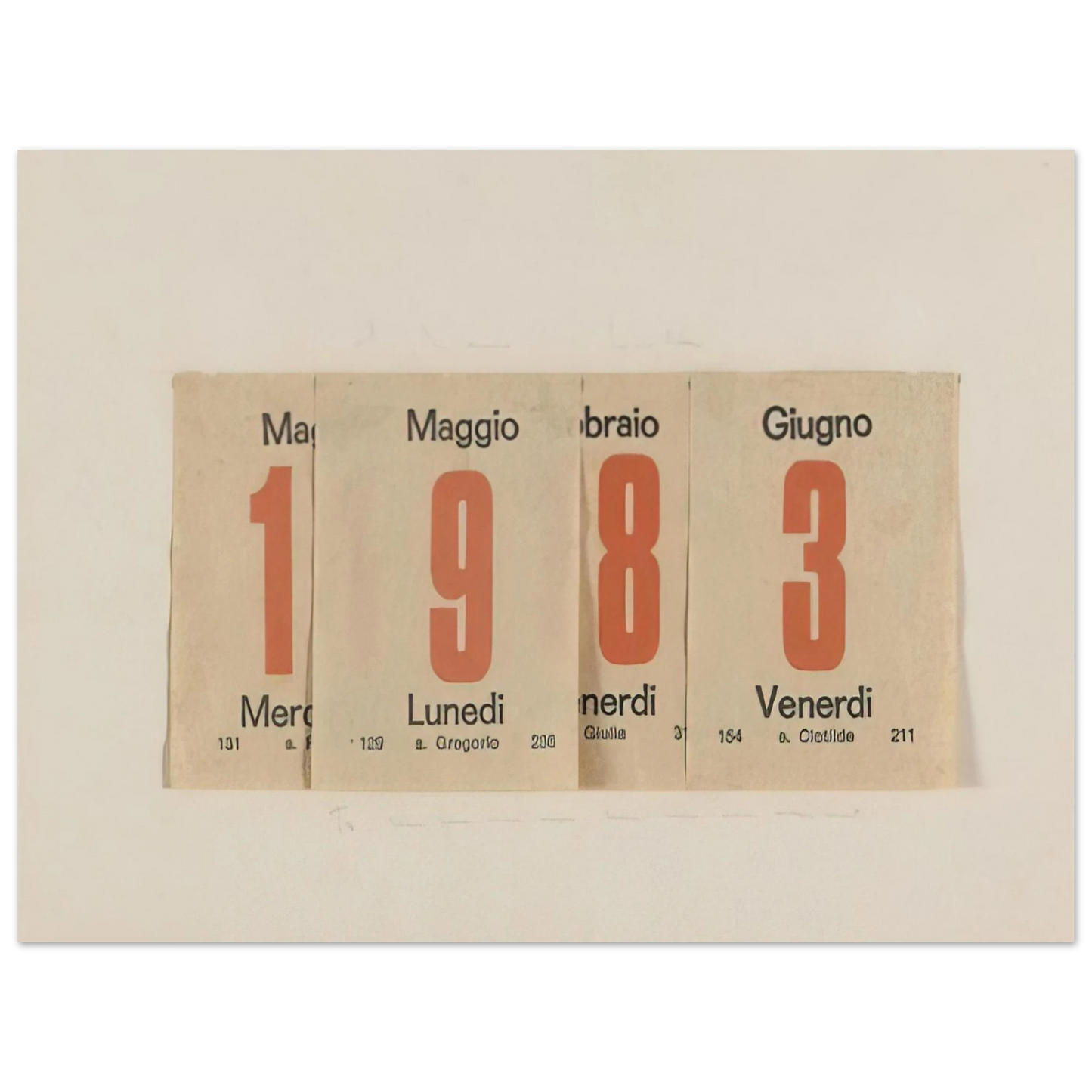 Alighiero Boetti - 1983  75x100 cm / 30x40inches Fine Art Poster