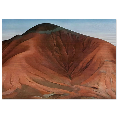 Small Purple Hills - Georgia O'Keeffe Brushed Aluminum Print - 70x100 cm / 28x40 inches | Georgia O'Keeffe Aluminum Print | Georgia O'Keeffe Prints