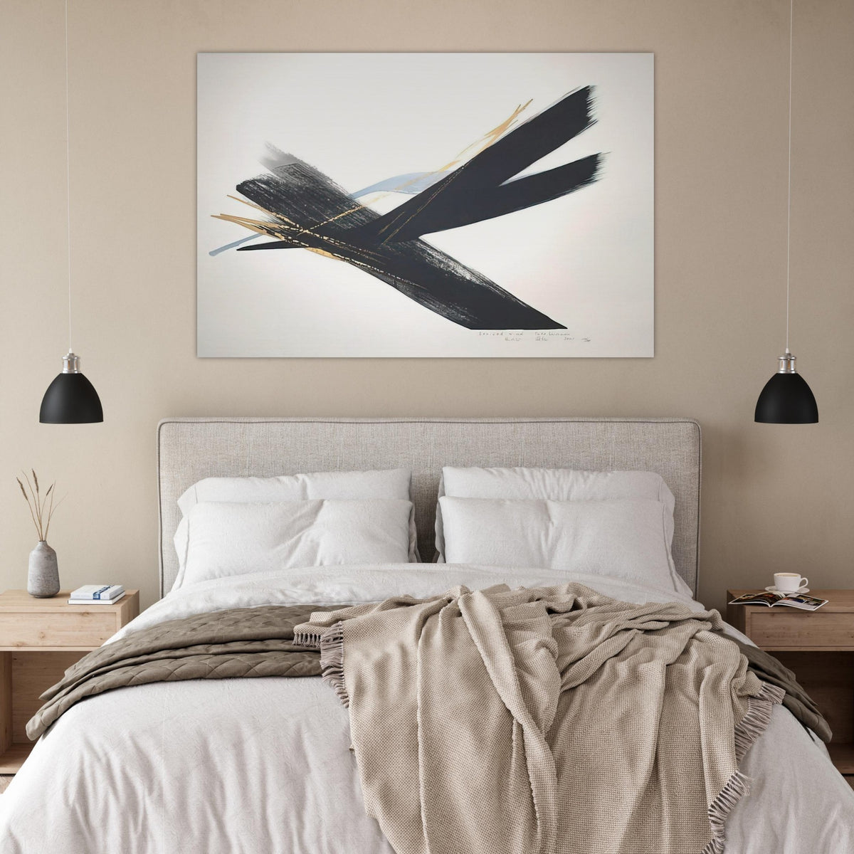 Arrived Wind - 2001 - Toko Shinoda Art Prints - 100x150 cm / 40x60″ inches | Toko Shinoda Poster | Toko Shinoda Prints