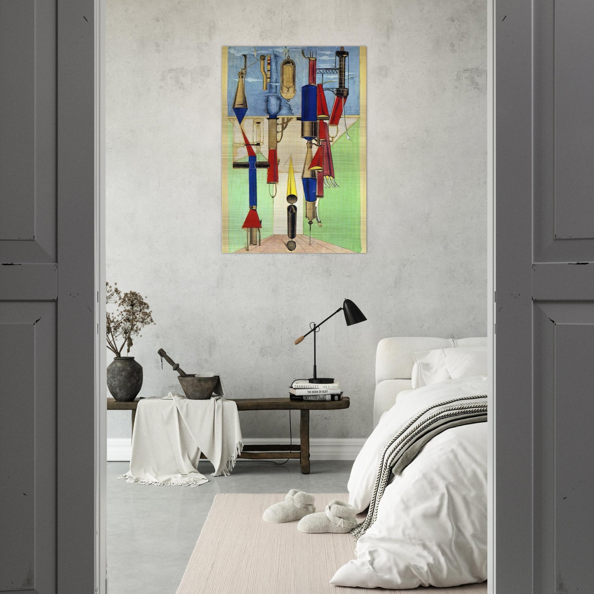 Hydrometric Demonstration - Max Ernst Brushed Aluminum Print - 70x100 cm / 28x40 inches | Max Ernst Aluminum Print | Max Ernst Prints
